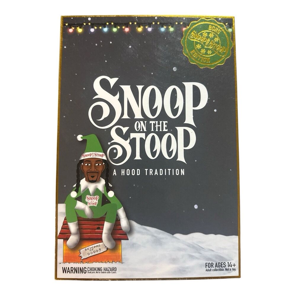 Snoop on the Stoop 2025 Edition Snoop Dogg Christmas Elf Doll New in Box